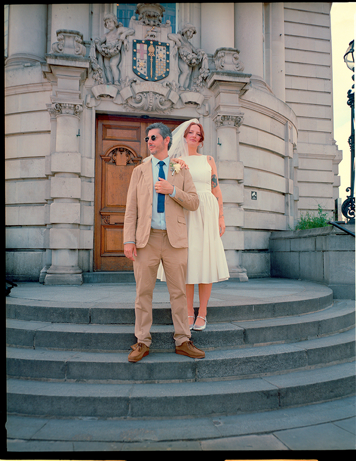 Lambeth Town Hall wedding photography on 35mm film